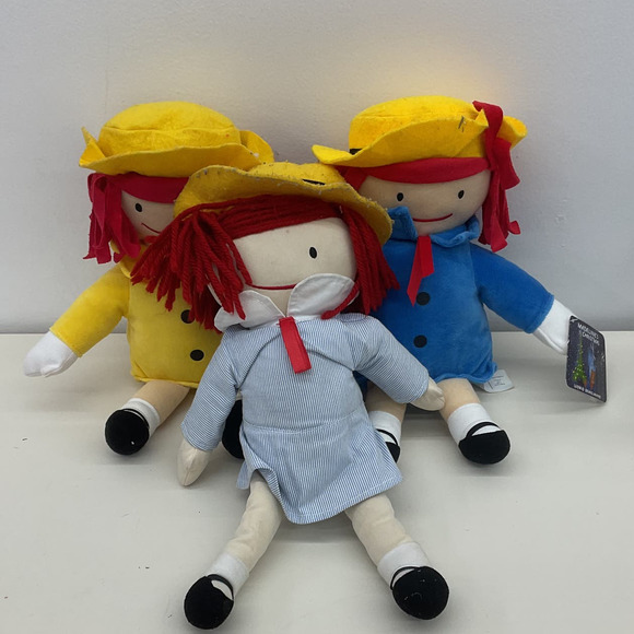 Madeline Other - CUTE Used LOT 3 Madeleine Storybook Soft Body Plush Dolls Kohls Yottoy